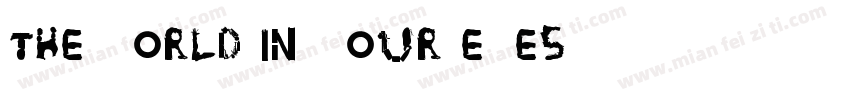 The world in your eyes字体转换